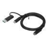 Lenovo 4X90U90618 USB-kaapeli USB 3.2 Gen 1 (3.1 Gen 1) 1 m USB A/USB C USB C musta