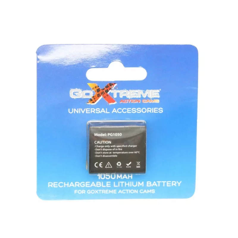 GoXtreme 1050 mAh 3,7 V akku malleihin Rallye, Endurance, Discovery & Pioneer