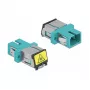 Kuitukytkin DeLOCK 86890 SC Simplex naaras SC Simplex naaras Multimode aqua