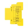 Shelly Pro RGBWW PM 5-kanavainen LED-valaistuksen ohjain, DIN-kiskoon, Wi-Fi, LAN, Bluetooth, energiamittaus, 12-24 V DC, keltainen