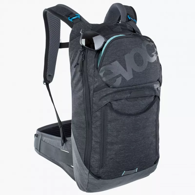 Pyöräreppu EVOC Trail Pro 10L Carbon harmaa urheilu