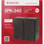 DEFENDER SPK-240 johdolliset pöytäkaiuttimet, 2.0, 6 W RMS, USB-virtalähde, 3,5 mm, musta