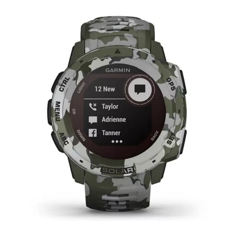 GPS-kello Garmin Instinct Solar Camo Edition maastokuvio