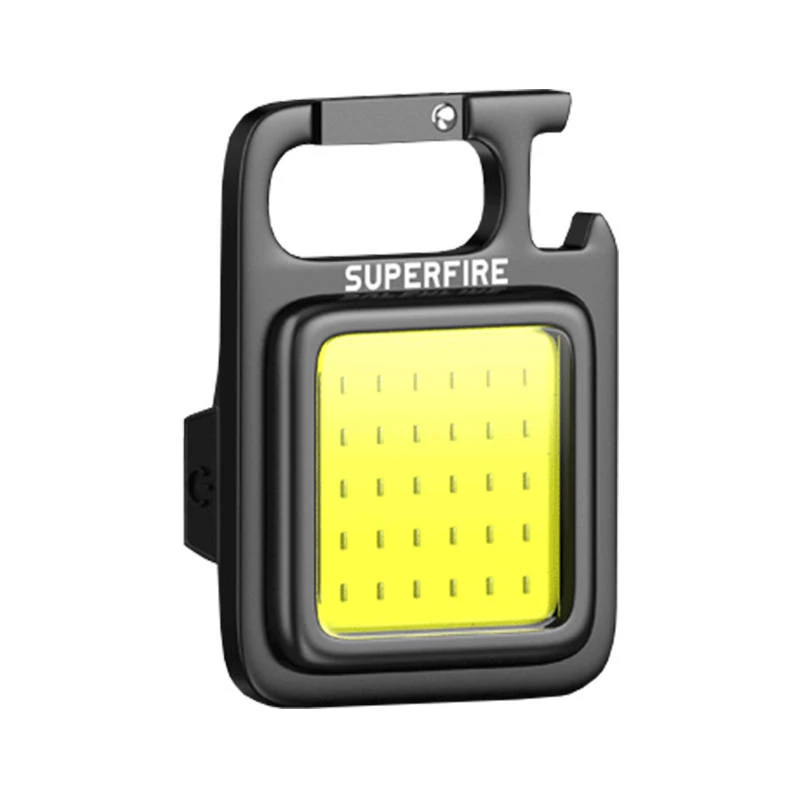 Taskulamppu Superfire MX16 — 600 lm teho, sisäänrakennettu 500 mAh akku, USB-C-lataus