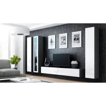 Cama suljettu kaappi VIGO '180' 180/40/30 Sonoma-tammi/valkoinen kiiltävä