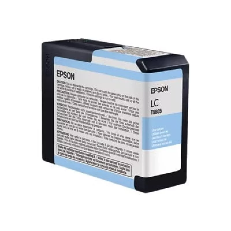 Epson yksittäispakkaus vaaleansyaani T580500, vaaleansyaani, pigmenttimuste, 80 ml, 1 kpl, yksittäispakkaus