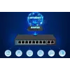 Extralink PoE-kytkin CERES 8x 100Mb/s PoE/PoE+, 2x RJ45 uplink 100Mb/s, 96W