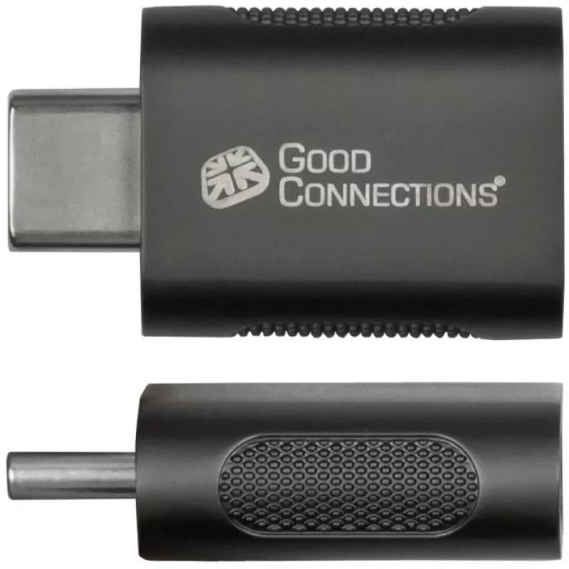 Good Connections sovitin USB 3.2 Gen.1 3.0 pistoke C USB-A-liitäntään galvanoidulla metallikotelolla (USB-AD302)