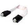 FD 3 nauhakaapeli e+p 0,2 m liitin/liitin valkoinen 75 Ω