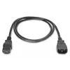 DIGITUS virtajohdon jatkojohto AK-440201-018-S IEC C14 / IEC C13 (uros/naaras), 250 V/10 A, 1,8 m, musta