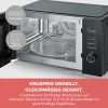 Severin MW 7798 yhdistelmämikroaaltouuni, pöytämalli, 29 l, 900 W, musta, 315 mm kiertolevy