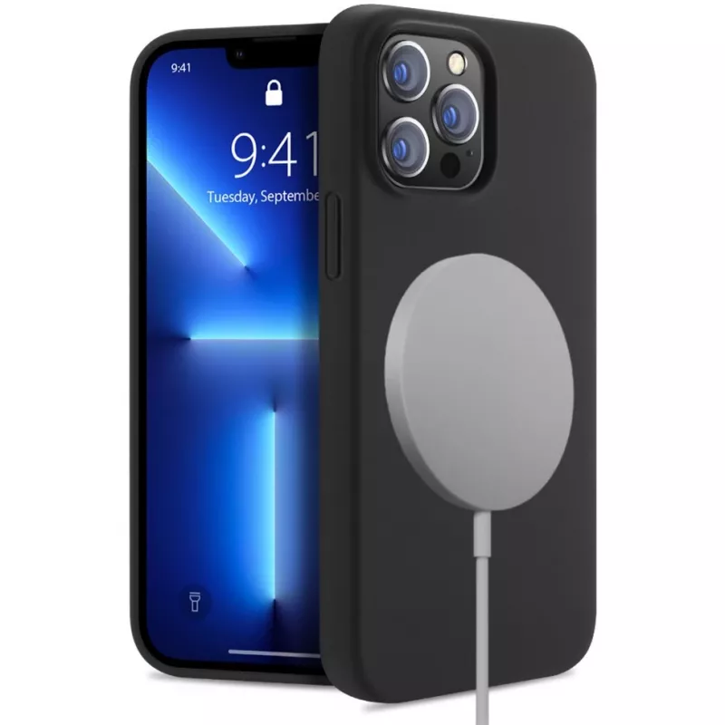 StyleShell Shock, puhelinkotelo musta, iPhone 16 Pro Max, MagSafe-yhteensopiva