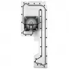 Stealkey Customs -jakolevy Fractal Design North D4:lle — akryylisäiliö (SW10099)
