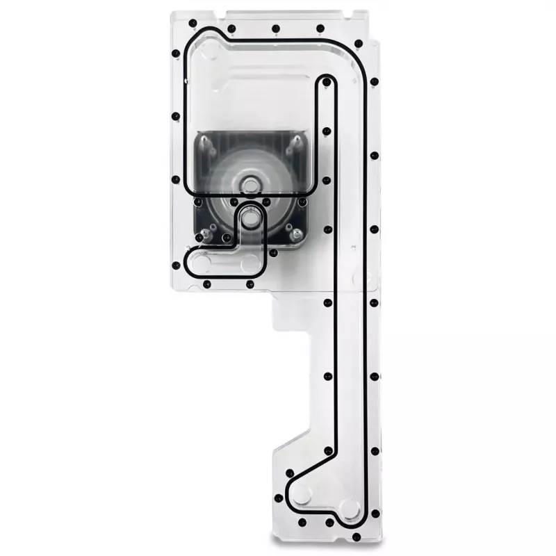 Stealkey Customs -jakolevy Fractal Design North D4:lle — akryylisäiliö (SW10099)