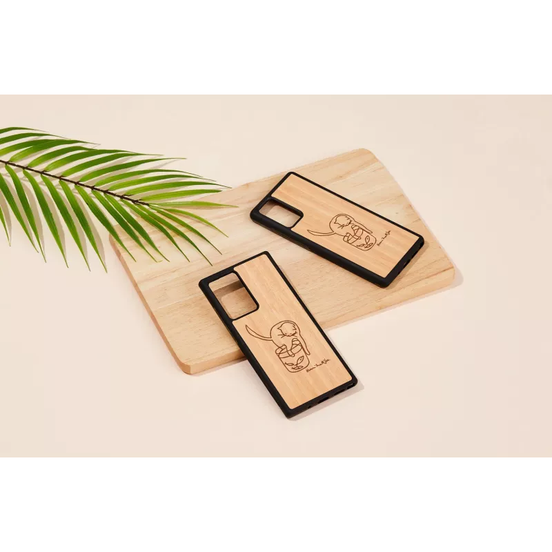 Man and Wood -suojakotelo Samsung Galaxy Note 20 Ultra – kissa ja kala -kuvio