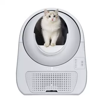 Itsestään puhdistuva kissanvessa Catlink Scooper Young, harmaa – 13 l, 600 × 580 mm, 12 V sovitin