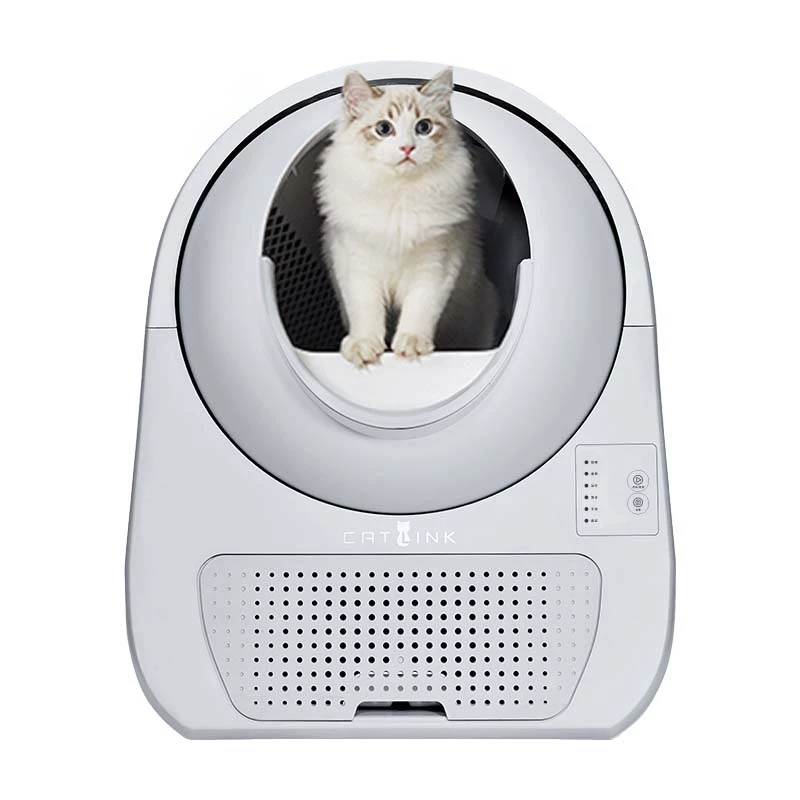 Itsestään puhdistuva kissanvessa Catlink Scooper Young, harmaa – 13 l, 600 × 580 mm, 12 V sovitin