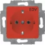 20 EUC/DV-217-101 SCHUKO-pistorasiakeskiö punainen RAL3020 (2CKA002011A6251)