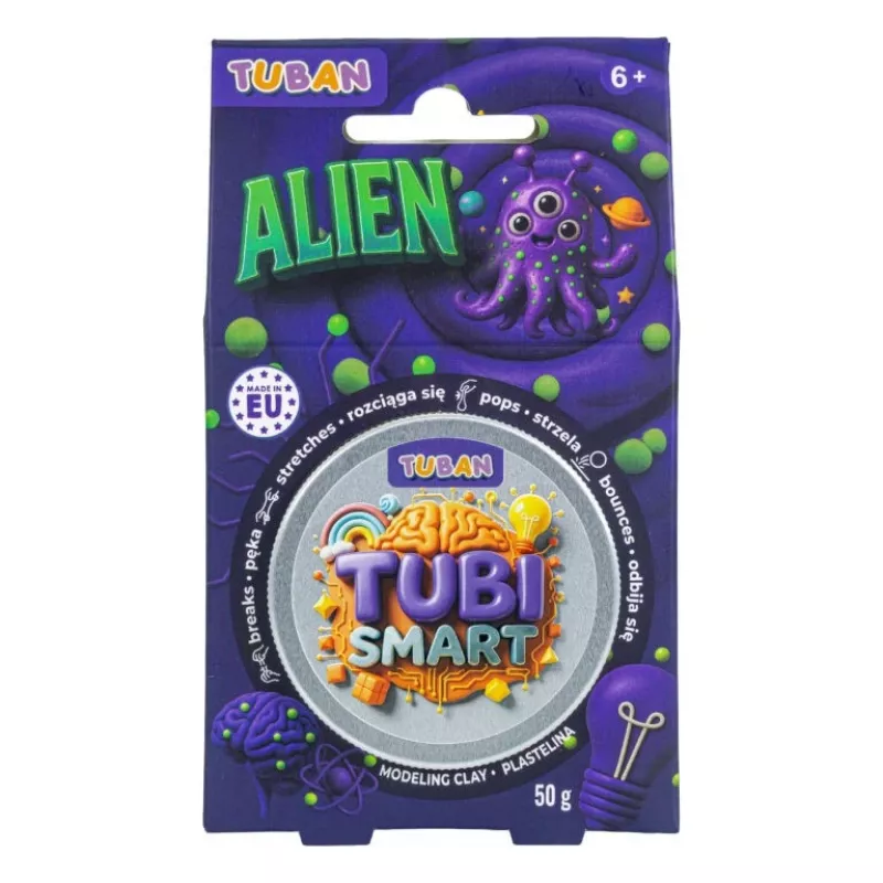 Muovailumassa TUBAN Tubi Smart – Alien, lila, 50 g