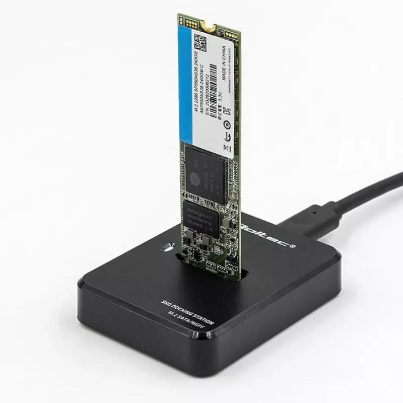 Telakointiasema SSD M.2 SATA, NGFF, USB 3.1