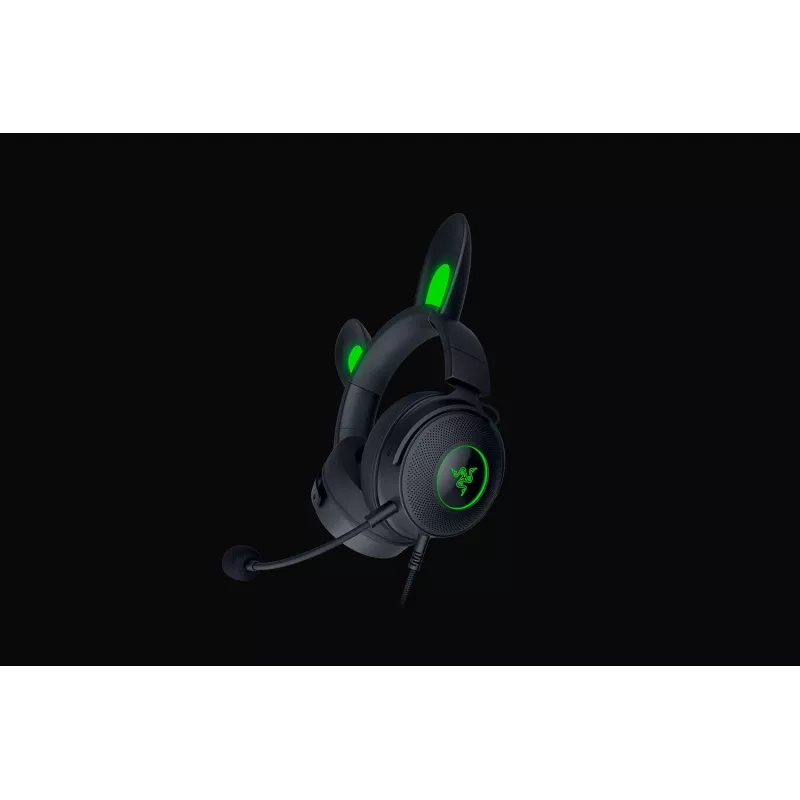 Razer Kraken V2 Pro Kitty Edition – johdollinen over-ear-pelikuuloke, musta