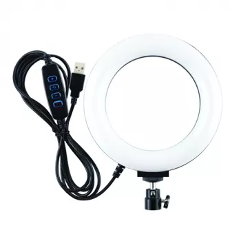 LED-rengasvalo, 16 cm, USB