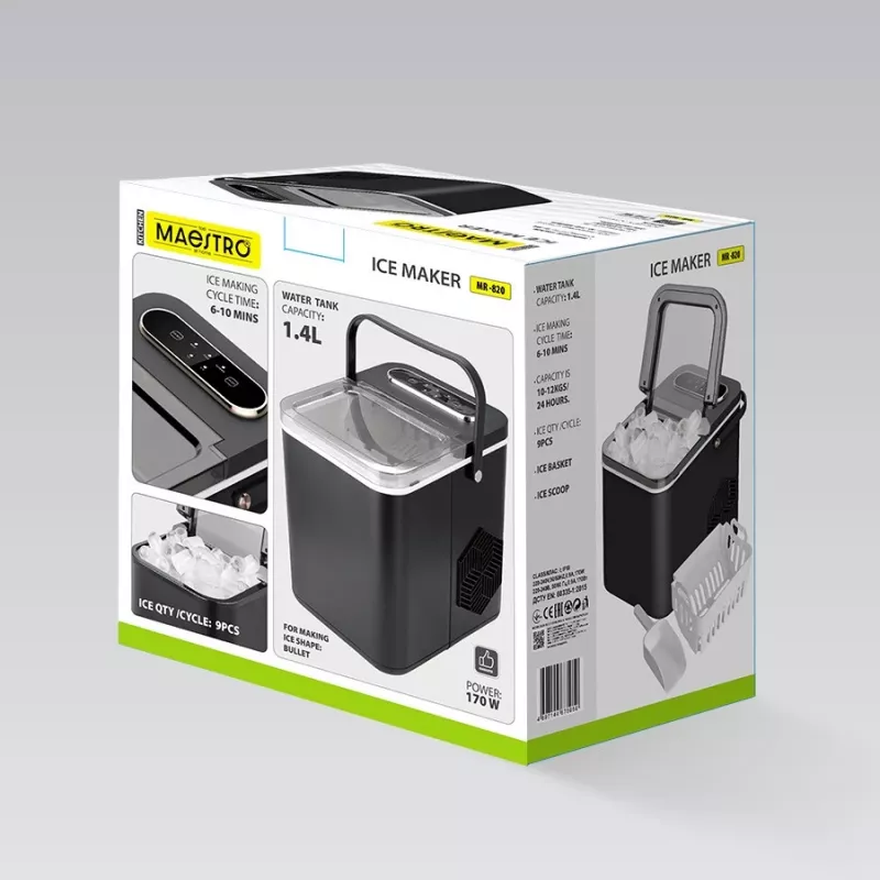 Maestro MR-820 jääpalakone — pöytämallinen jääpalakone, malli MR-820