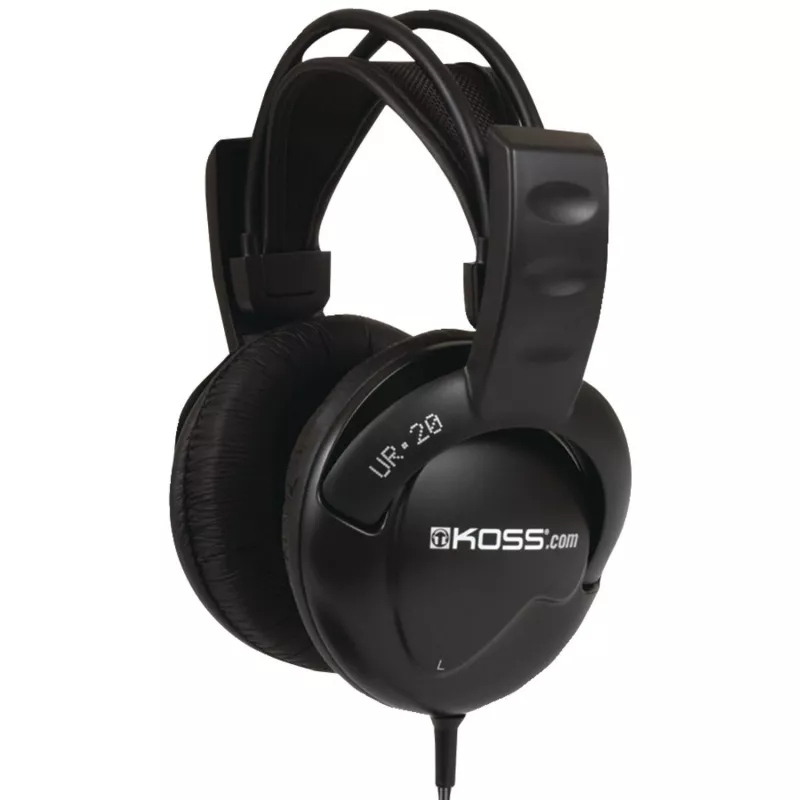 Koss | UR20 | kuulokkeet DJ-tyyli | johdollinen | on-ear | melunvaimennus | musta