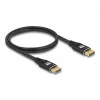 DeLOCK DisplayPort-kaapeli 8K 60 Hz 3 m musta metalli