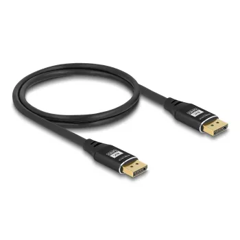 DeLOCK DisplayPort-kaapeli 8K 60 Hz 3 m musta metalli