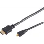 Micro HDMI -kaapeli ShiverPeaks 77473-3 3,0 m High Speed Ethernetillä