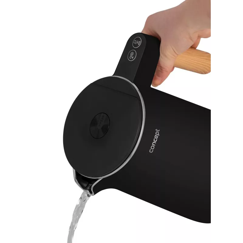 Kaksiseinäinen vedenkeitin 1,5 L Concept musta RK 3301