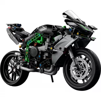 LEGO Technic moottoripyörämalli Kawasaki Ninja H2R 42170 — 1:1-mittakaavan pienoismalli, 643 osaa, rakennusohje, yli 10-vuotiaille lapsille