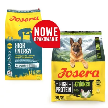 Kuivaruoka koirille JOSERA High Protein Adult Chicken — 3 kg pussi, proteiinipitoinen resepti aikuisille koirille