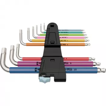 Wera 05022669001 kuusiokoloavain L-muotoinen metrinen 9 kpl