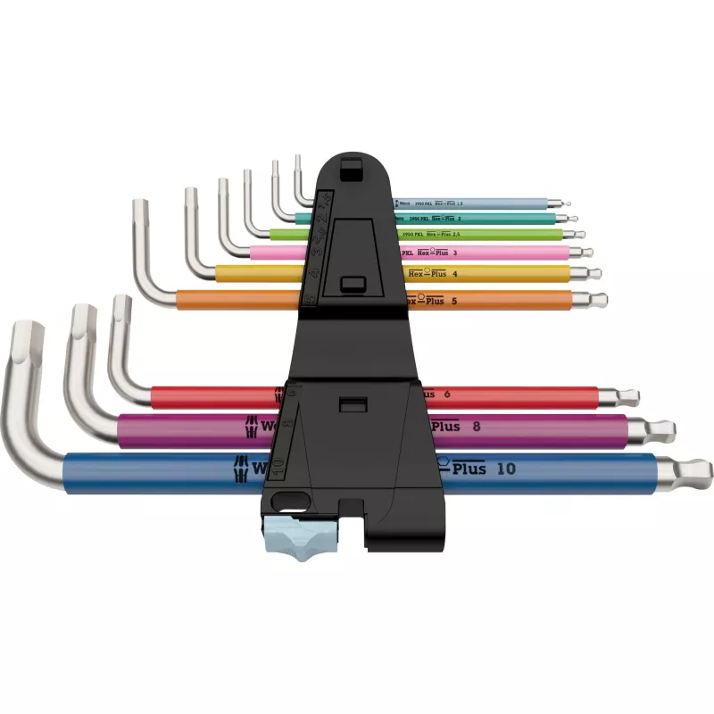 Wera 05022669001 kuusiokoloavain L-muotoinen metrinen 9 kpl