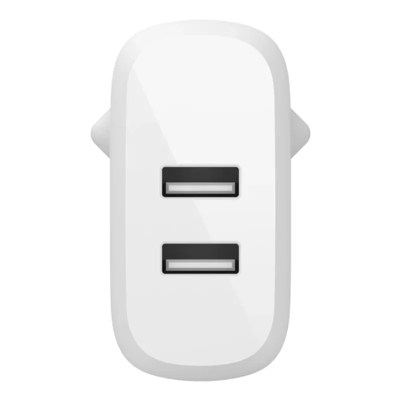 Belkin BOOST CHARGE - verkkolaite - 24 W - QC 3.0 - 2 lähtöliitäntää (USB) - valkoinen (WCB002VFWH)