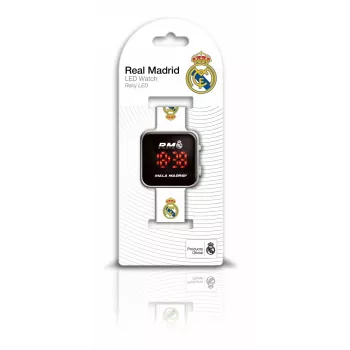 Lastenrannekello Euroswan LED Real Madrid RM00016 kalenterilla, digitaalinäyttö lapsille