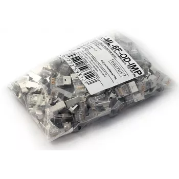 RJ45-johtoliitin harmaa Digitus X-ML-6F-OD-IMP uros 100 kpl