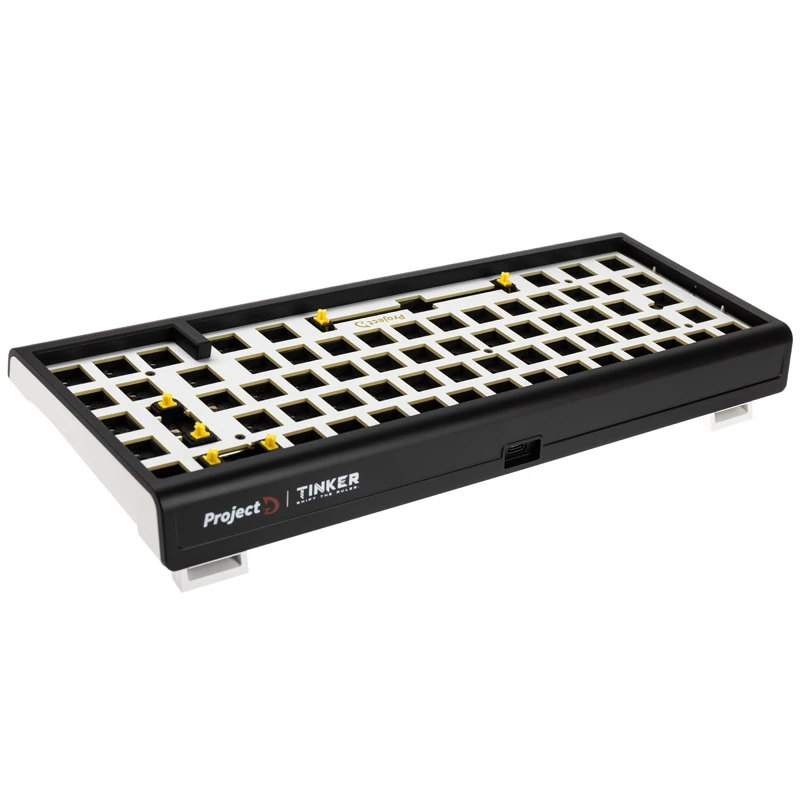 Ducky Tinker 65 Barebone-näppäimistö pelikäyttöön USB saksa musta