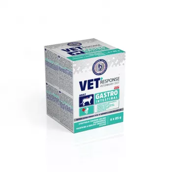 VET RESPONSE Gastrointestinal - märkäruoka kissoille - 4x85 g