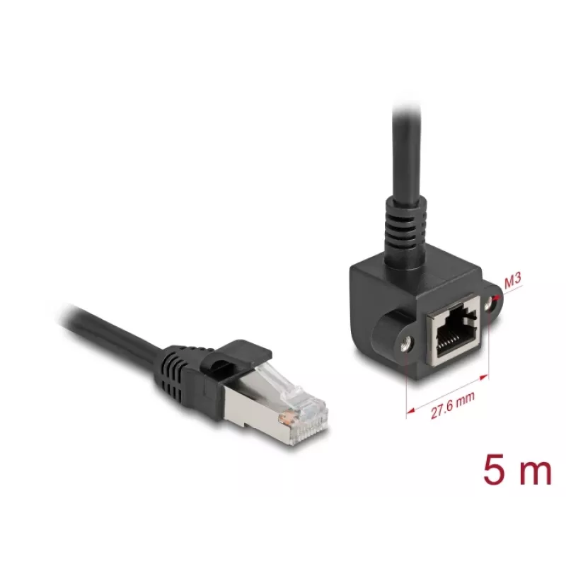 Verkkokaapeli DeLOCK 81159 RJ-45 Cat6 5 m musta