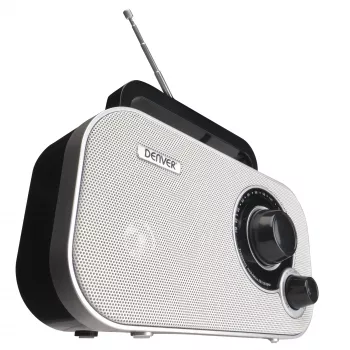 DENVER TR-51WHITE henkilökohtainen radio musta valkoinen