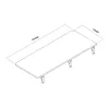 Maclean MC-128WD seinälle kiinnitettävä taittuva hylly, 100×40 cm, puujäljitelmä