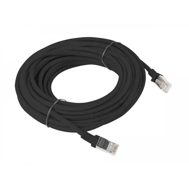 Verkkokaapeli LANBERG PCU6-10CC-1000-BK RJ-45 Cat6 U/UTP 10 m musta