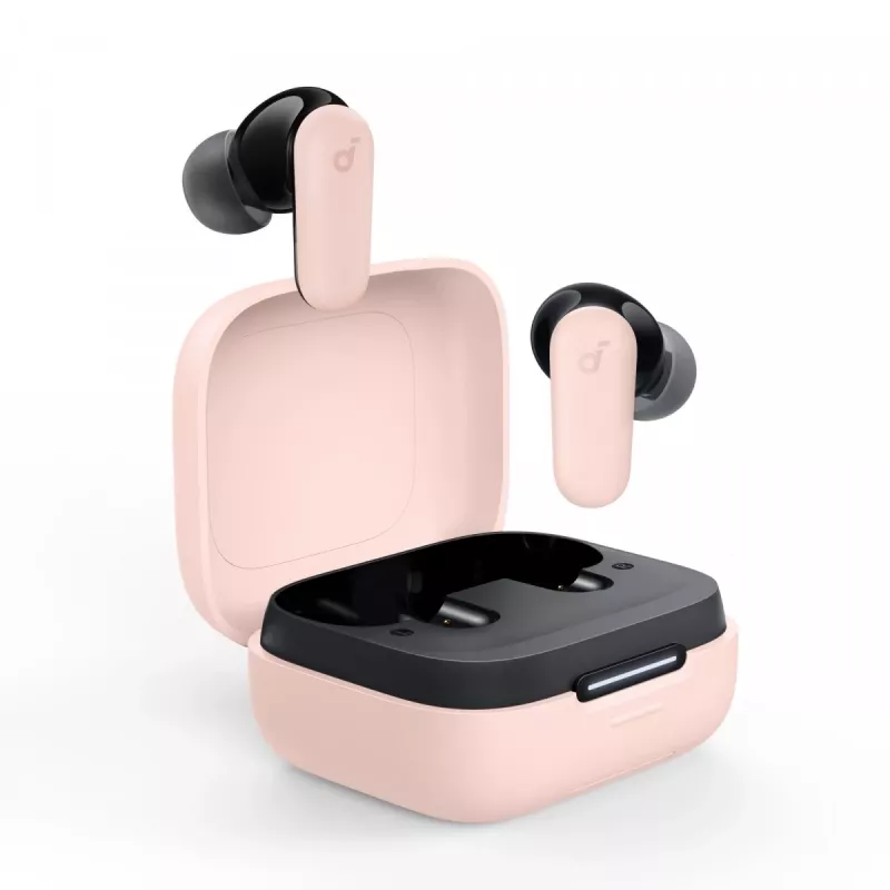 Headset Anker P30i langaton in-ear-headset puheluihin ja musiikkiin, USB Type-C, Bluetooth, vaaleanpunainen