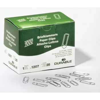 Durable 120725 metalliset paperiliittimet 1 000 kpl