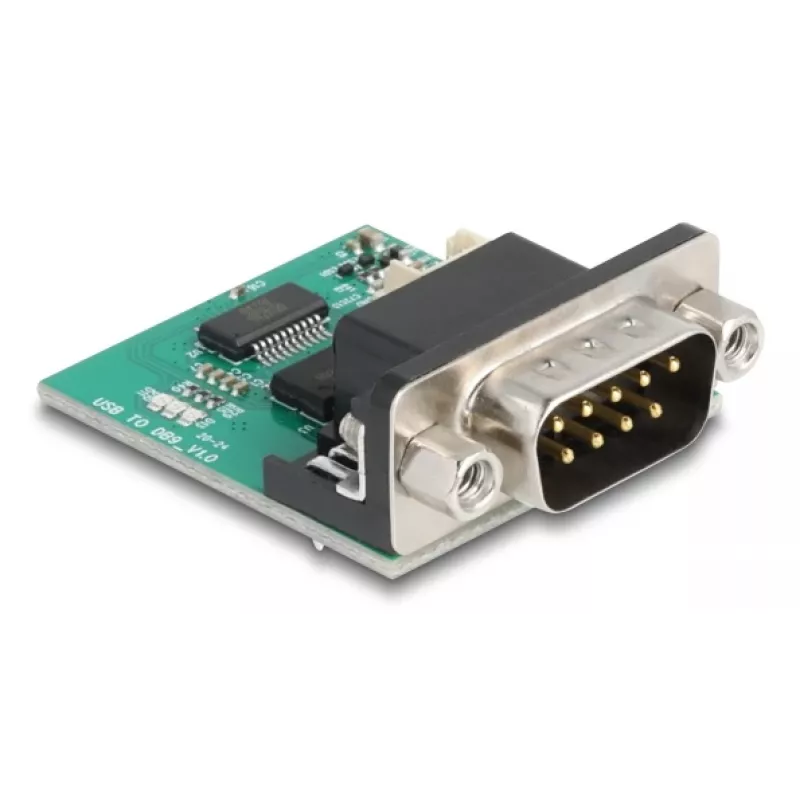 DeLOCK 90781 sarjaporttimuunnin toistin eristin USB 2.0 RS-232 musta vihreä