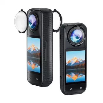 Objektiivinsuoja Puluz PU749T Insta360 X5 -kameraan — vastavalosuojalisävaruste