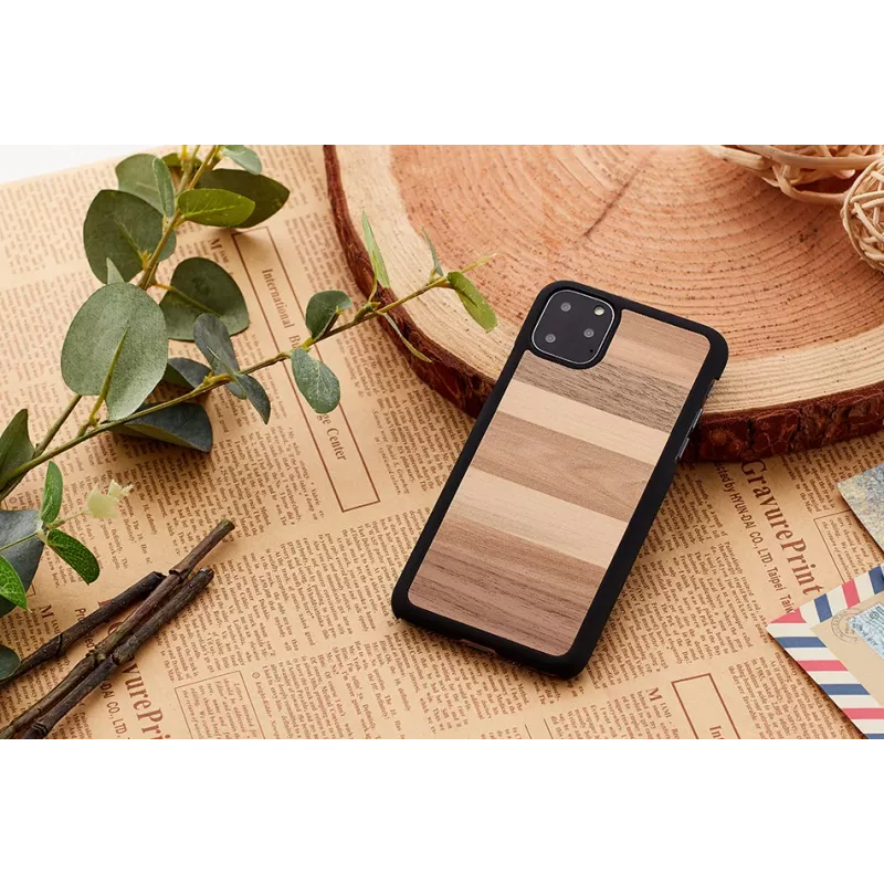 Älypuhelinkotelo man and wood iPhone 11 Pro – väri musta hiekka, suojakotelo